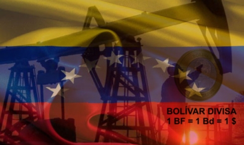 Bandera Venezuela petróleo